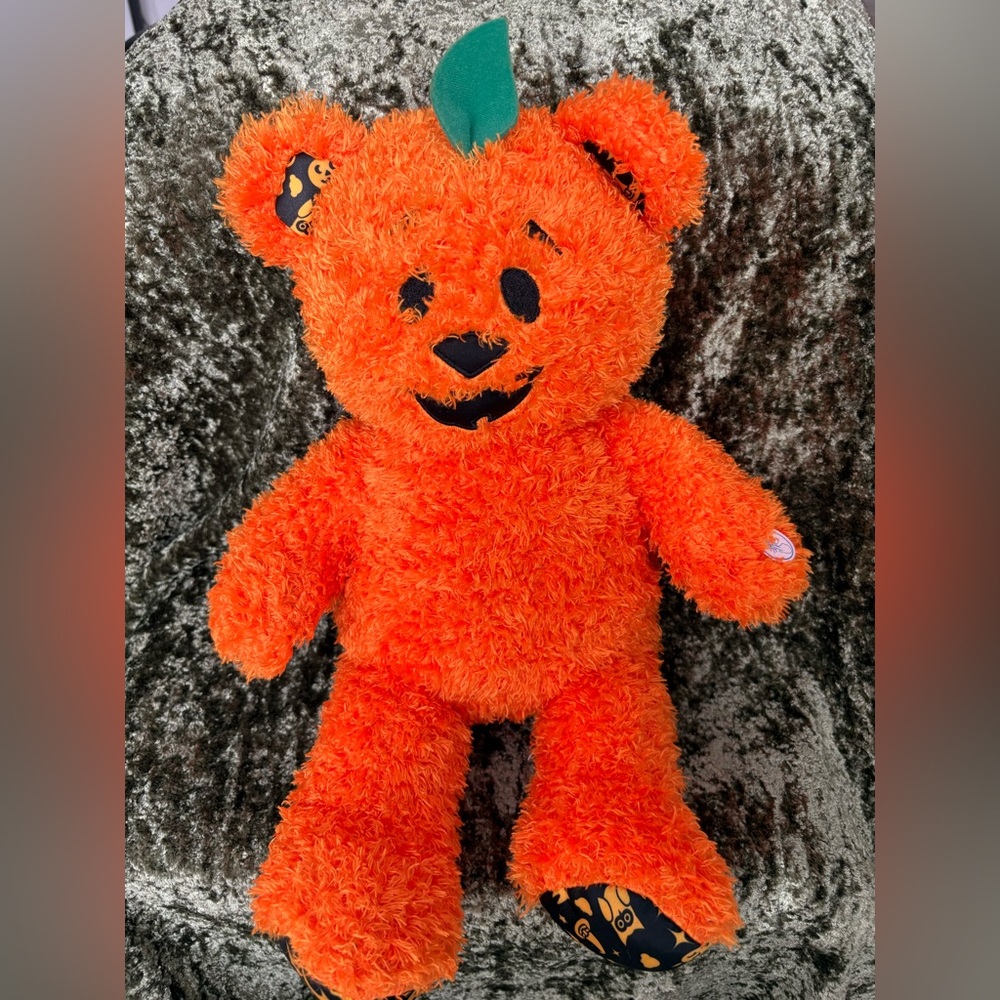 Build-A-Bear Workshop Pumpkin Glow Bear Halloween Plush Teddy Limited Edition - Picture 11 of 11